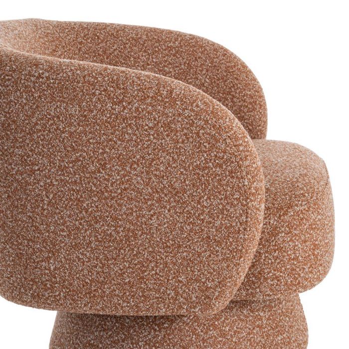 Sillón Giratorio Salmón Tejido Salón 78 X 79 X 77 cm