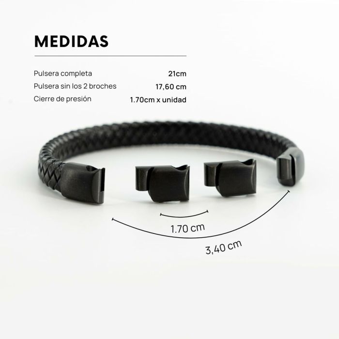 Pulsera Hombre Radiant RH000297 Negro 2 Pulsera Hombre Radiant RH000297 Negro 2