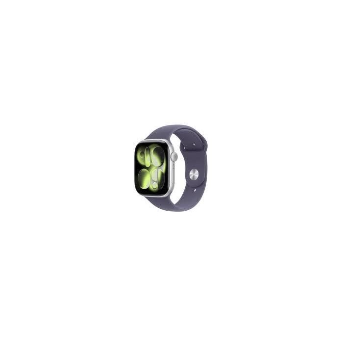 Apple Watch Series 11 GPS 42mm Silver Aluminium Case with Purple Fog Sport Band S/M MEU64WF/A