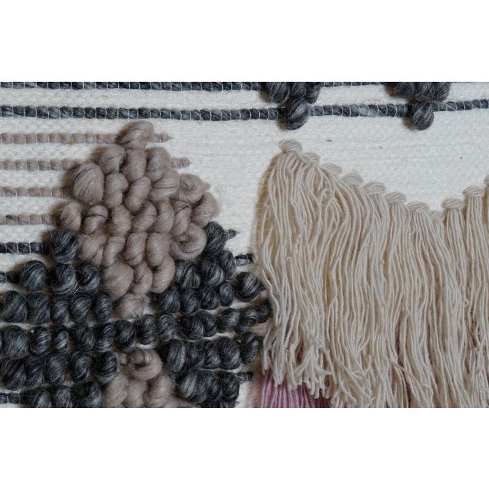 DKD Home Decor Tapiz Boho de Yute, Lana y Algodón Multicolor 110 x 46 cm con Flecos 2 DKD Home Decor Tapiz Boho de Yute, Lana y Algodón Multicolor 110 x 46 cm con Flecos 2