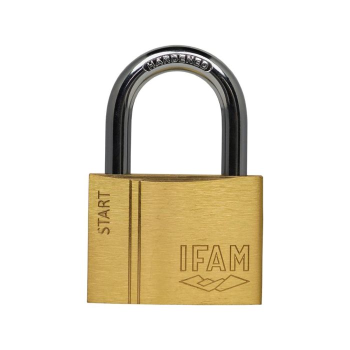 Ifam Candado SR50 Arco Normal 50mm Latón Extruido Acero Templado Cromado Doble Enganche Llave Serreta 2