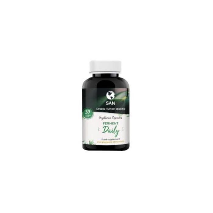 PROBIOTICOS SAN Ferment Daily 30Cap. Probiótico para Flora Intestinal con L. acidophilus, B. longum, L. casei, L. reuteri, S. thermophilus