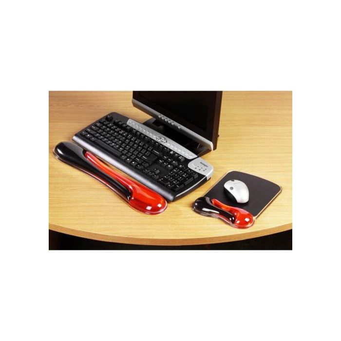 Kensington Alfombrilla para Ratón Duo Gel con Reposamuñecas Negro/Rojo 240x182x25 mm 12