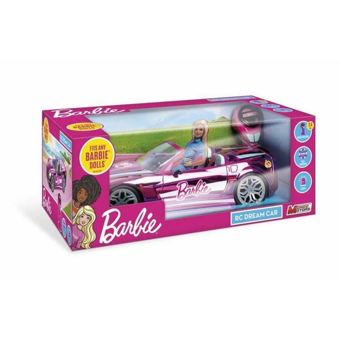 Barbie Coche Radio Control Dream Car, Escala 1:10, 40x17,5x12,5cm, Con Luces, Modelos Surtidos 2 Barbie Coche Radio Control Dream Car, Escala 1:10, 40x17,5x12,5cm, Con Luces, Modelos Surtidos 2