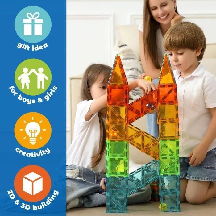 Geomag Fichas magnéticas Gemas 32 piezas - Formas geométricas con efecto cristal 3 Geomag Fichas magnéticas Gemas 32 piezas - Formas geométricas con efecto cristal 3