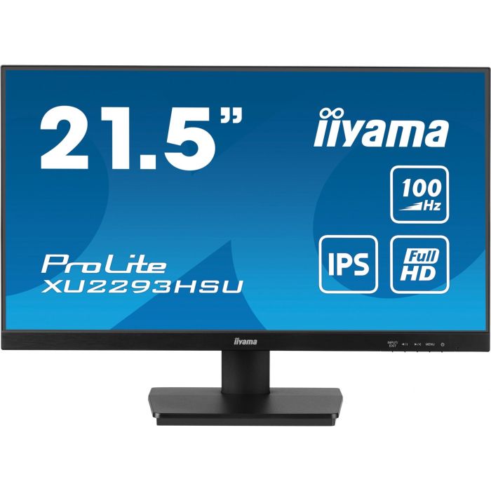 Iiyama ProLite XU2293HSU-B7 Monitor 21.5" Full HD IPS, 100Hz, 1ms, HDMI, DisplayPort, USB 2.0, Negro 1 Iiyama ProLite XU2293HSU-B7 Monitor 21.5" Full HD IPS, 100Hz, 1ms, HDMI, DisplayPort, USB 2.0, Negro 1