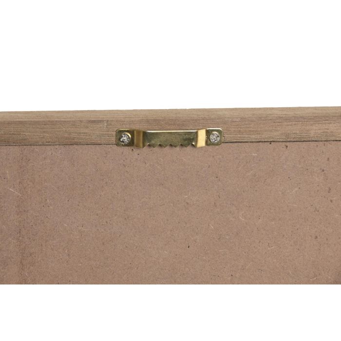 DKD Home Decor Hangzhou design 26b Cuadro Mediterraneo Blanco Natural MDF 2 x 40 x 40 cm (3 Unidades)