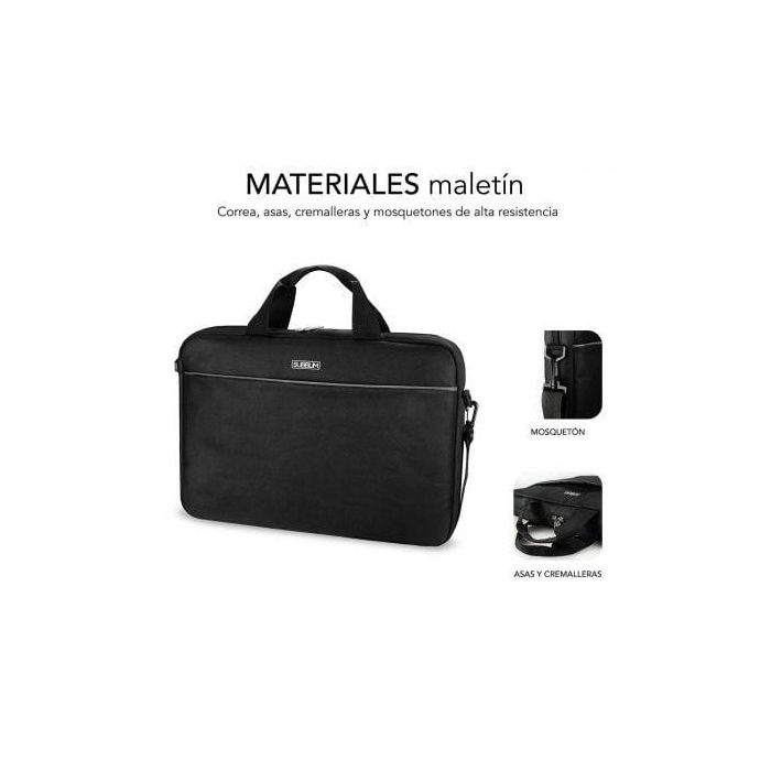 SUBBLIM Pack Raton Inalambrico + Maletin portatil 15,6" 2