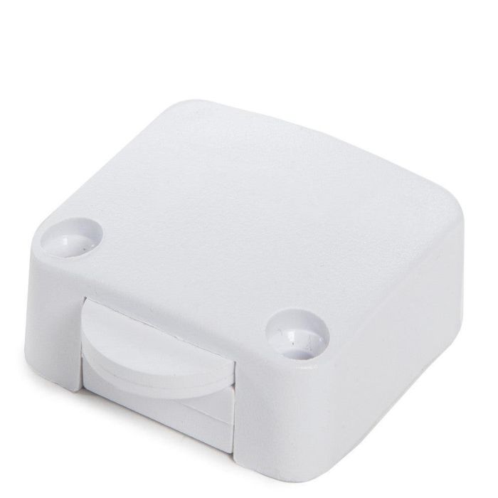 Interruptor para Armarios y Estanterías con Rueda NC, 250V 1A, Blanco, Plástico 34x32mm