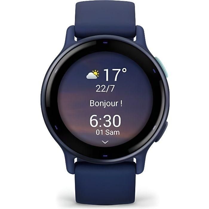 Reloj GPS conectado - GARMIN - Vivoactive 5 - WiFi - 30,4 mm (1.2) - Azul metalizado con correa Azul Reloj GPS conectado - GARMIN - Vivoactive 5 - WiFi - 30,4 mm (1.2) - Azul metalizado con correa Azul