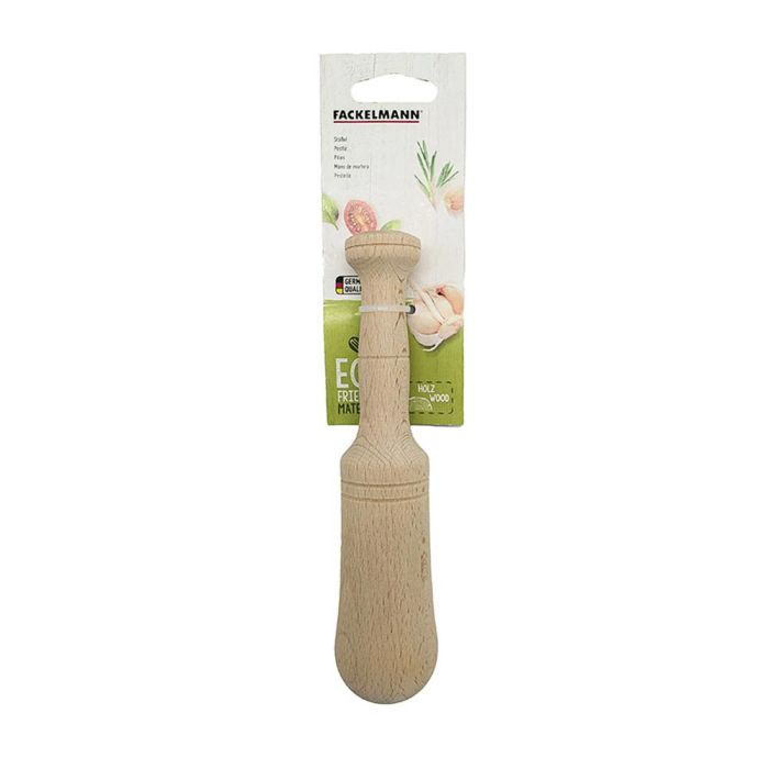 Flackelmann Maza de mortero de madera 20cm 30357, ideal para machacar ajo, perejil, almendras 1 Flackelmann Maza de mortero de madera 20cm 30357, ideal para machacar ajo, perejil, almendras 1