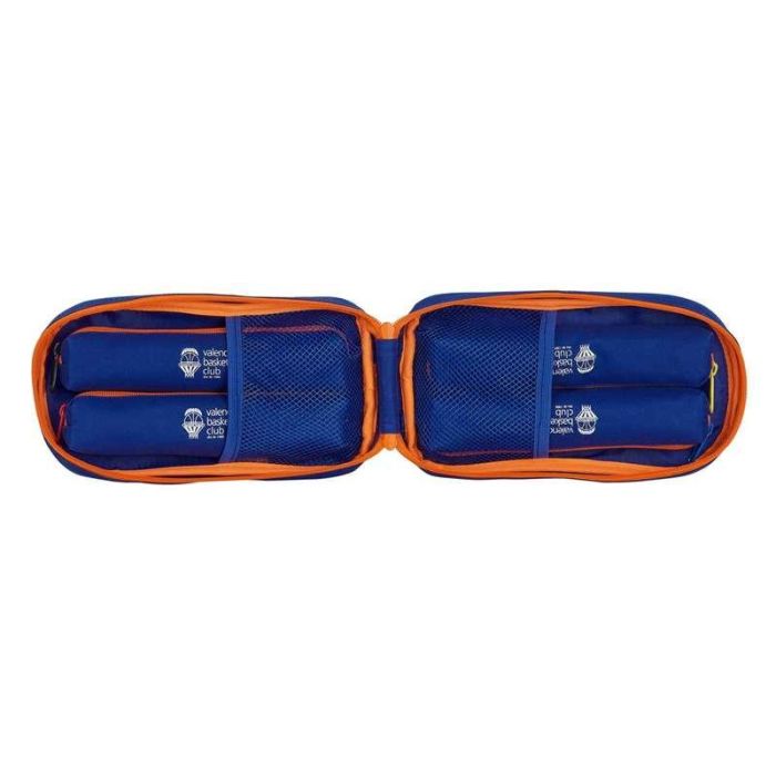 Safta Plumier Mochila Vacío c/4 Port. Valencia Basket 12x23x5cm Azul y Naranja 3 Safta Plumier Mochila Vacío c/4 Port. Valencia Basket 12x23x5cm Azul y Naranja 3