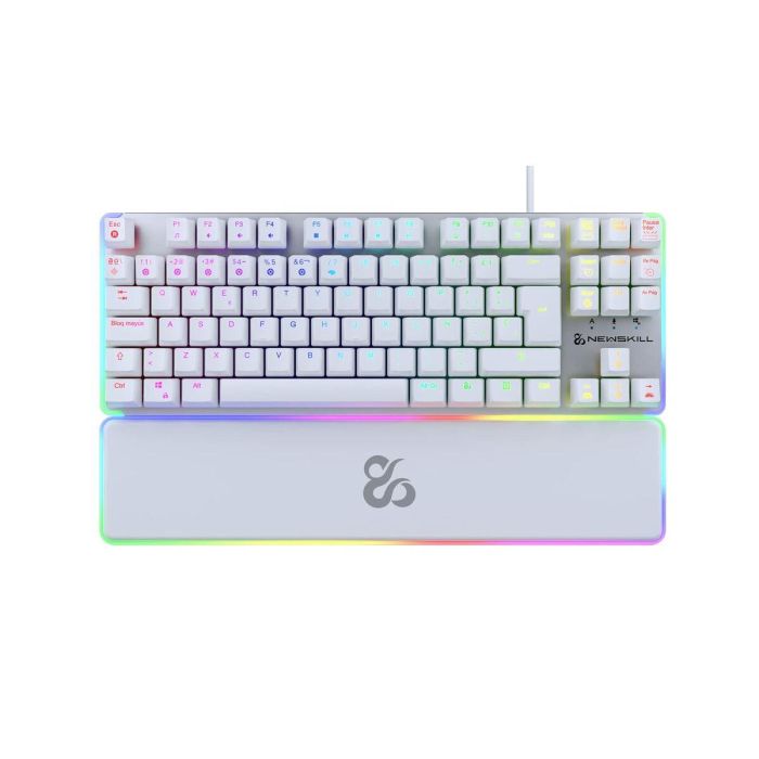 Teclado Gaming Newskill Gungnyr TKL Pro Ivory LED RGB Qwerty Español