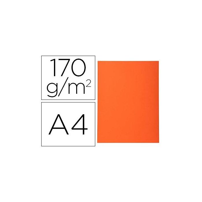 Subcarpeta Cartulina Reciclada Exacompta Din A4 Naranja 170 gr 100 unidades