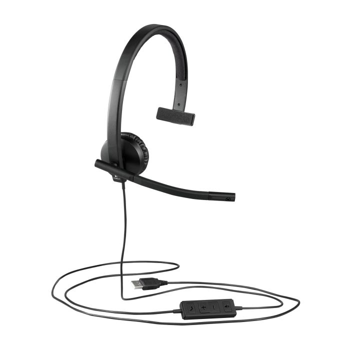 Logitech 981-000571 Auricular Monoaural Diadema Alámbrico USB-A con Micrófono Cancelación Ruido para Oficina/Centro Llamadas Negro 3 Logitech 981-000571 Auricular Monoaural Diadema Alámbrico USB-A con Micrófono Cancelación Ruido para Oficina/Centro Llamadas Negro 3