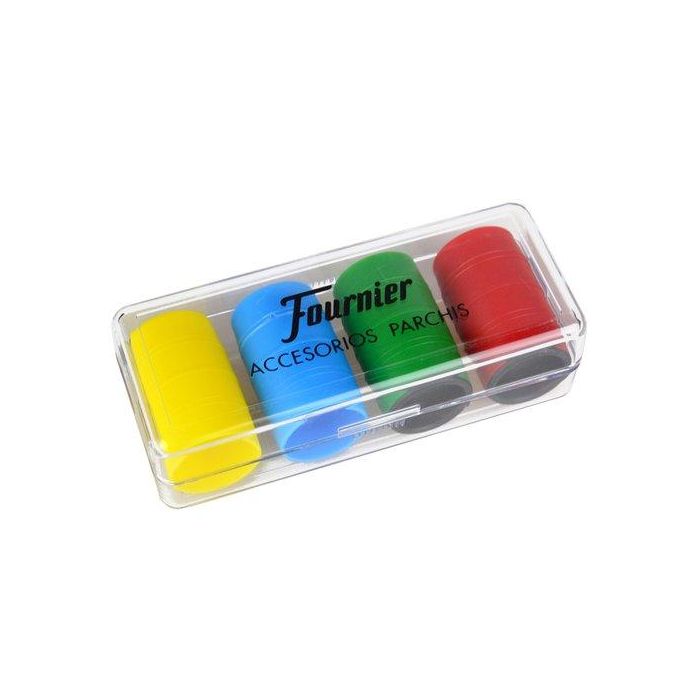 Juego Fichas Parchis 4 Jugadores Caja Plastico