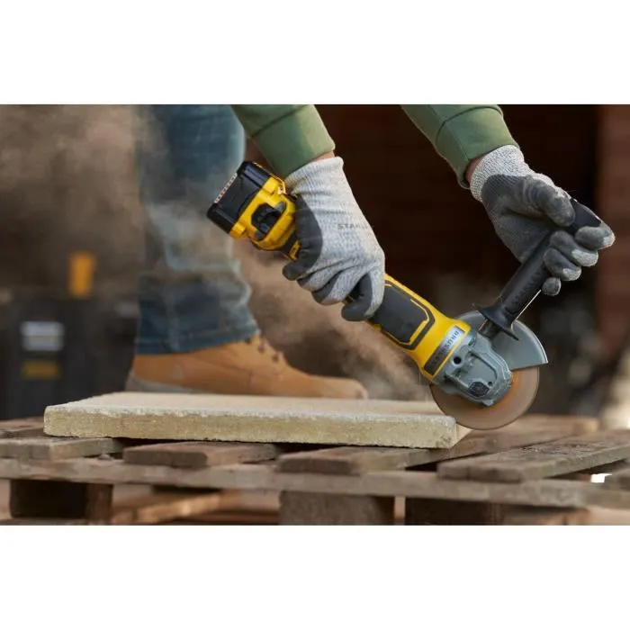 Stanley Fatmax SFMCG700M2K-QW Amoladora Angular Inalambrica 18V 125mm Sin Escobillas + 2 Baterias 4Ah + Cargador 2A 4 Stanley Fatmax SFMCG700M2K-QW Amoladora Angular Inalambrica 18V 125mm Sin Escobillas + 2 Baterias 4Ah + Cargador 2A 4