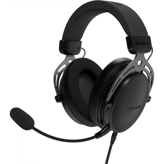 GENESIS Toron 531 Auriculares Gaming Alámbricos Diadema con Micrófono Boom Extraíble, Transductores 50mm, Multiplataforma, Negro