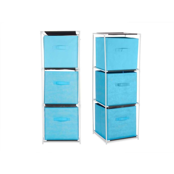 Estanteria 3 Cajones Tnt Azul Kipit 32X7CM (6 Unidades) 1 Estanteria 3 Cajones Tnt Azul Kipit 32X7CM (6 Unidades) 1