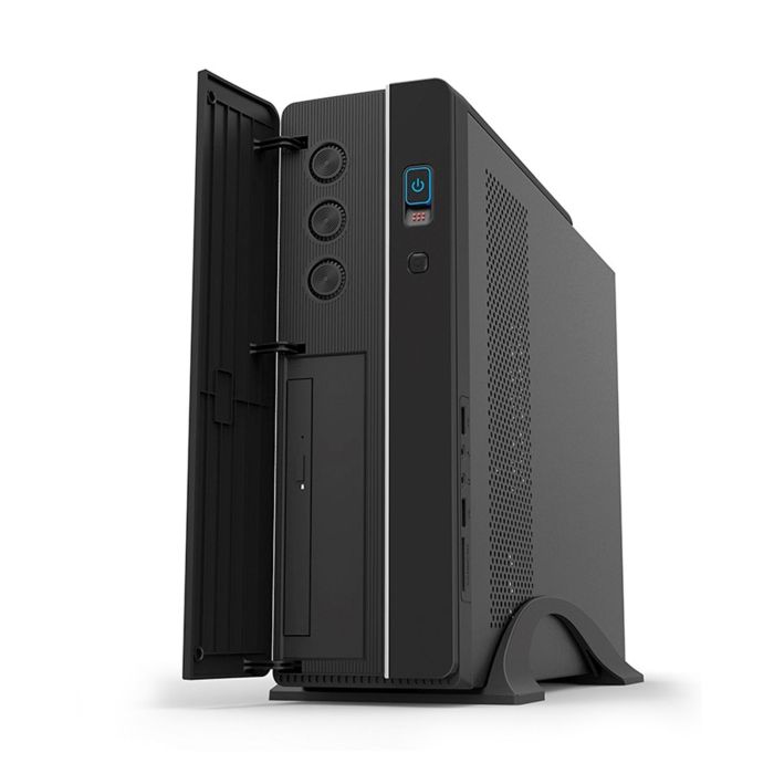Phoenix technologies Caja de Ordenador Micro ATX Slim con Fuente SFX 300W, USB 3.0, Ventilador 80mm, Soporte Vertical y Frontal Elegante Phoenix technologies Caja de Ordenador Micro ATX Slim con Fuente SFX 300W, USB 3.0, Ventilador 80mm, Soporte Vertical y Frontal Elegante