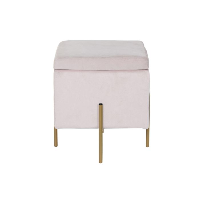 DKD Home Decor Reposapiés Rosa Dorado 45 x 47 x 45 cm 3