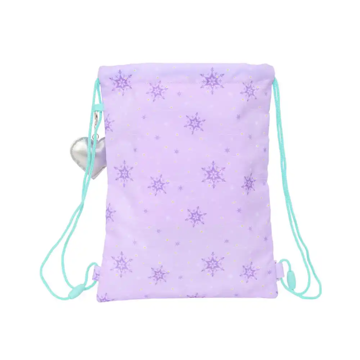 Bolsa Mochila con Cuerdas Frozen Spirit Lila 26 x 34 x 1 cm 1