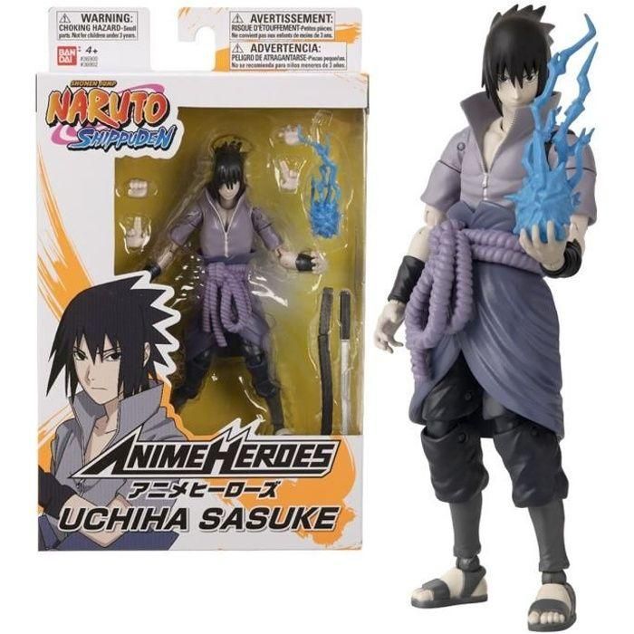 Bandai Naruto Shippuden Figura de Anime 17 cm Sasuke Uchiha Coleccionable Articulada