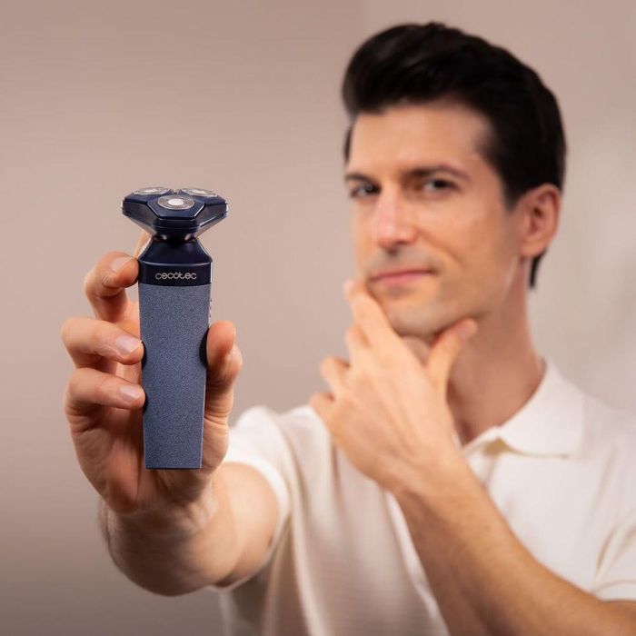 Cecotec Afeitadora Eléctrica Rotativa PrecisionCare Elit IPX6 70min Acero Inoxidable Negra 5