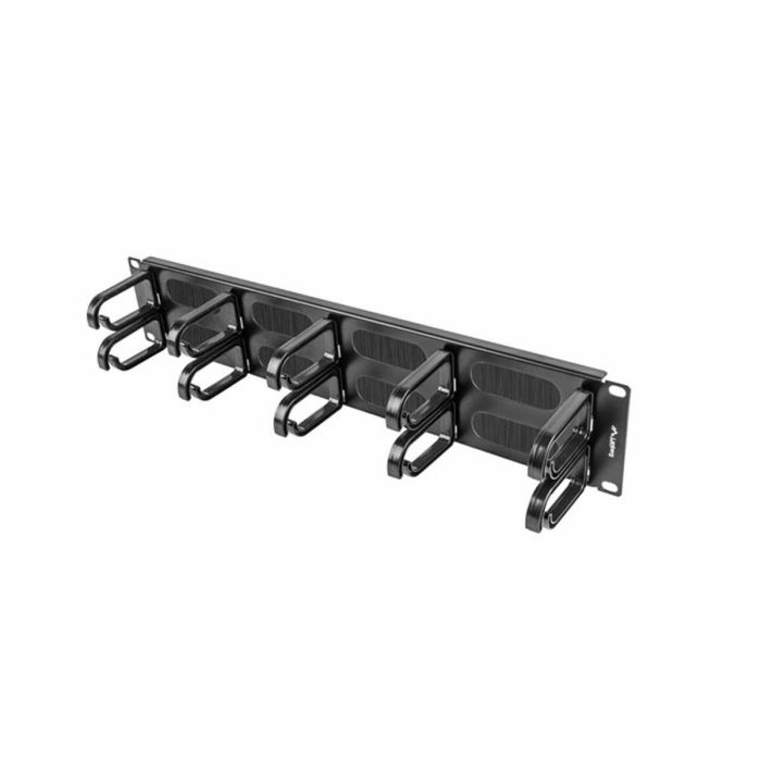 ORGANIZADOR DE CABLES LANBERG AK-1204-B - 19"/48.26CM - PANEL CEPILLADO - 5 SOPORTES DE PLÁSTICO TIPO B - 2U - NEGRO 5 ORGANIZADOR DE CABLES LANBERG AK-1204-B - 19"/48.26CM - PANEL CEPILLADO - 5 SOPORTES DE PLÁSTICO TIPO B - 2U - NEGRO 5