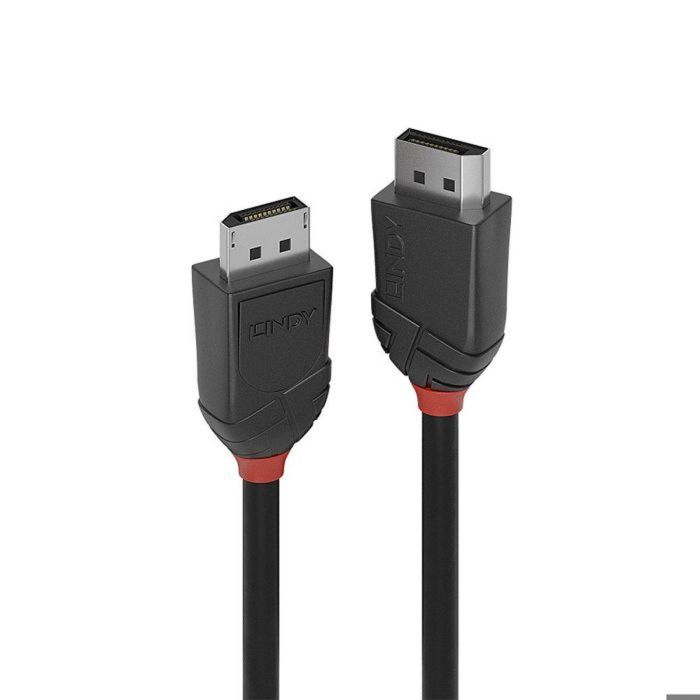 Lindy Cable DisplayPort 1.2 Black Line 2m | Soporte UHD 4K 4096x2160@60Hz | Audio 32 Canales | Contactos Oro 24K | Blindaje Triple 8 Lindy Cable DisplayPort 1.2 Black Line 2m | Soporte UHD 4K 4096x2160@60Hz | Audio 32 Canales | Contactos Oro 24K | Blindaje Triple 8
