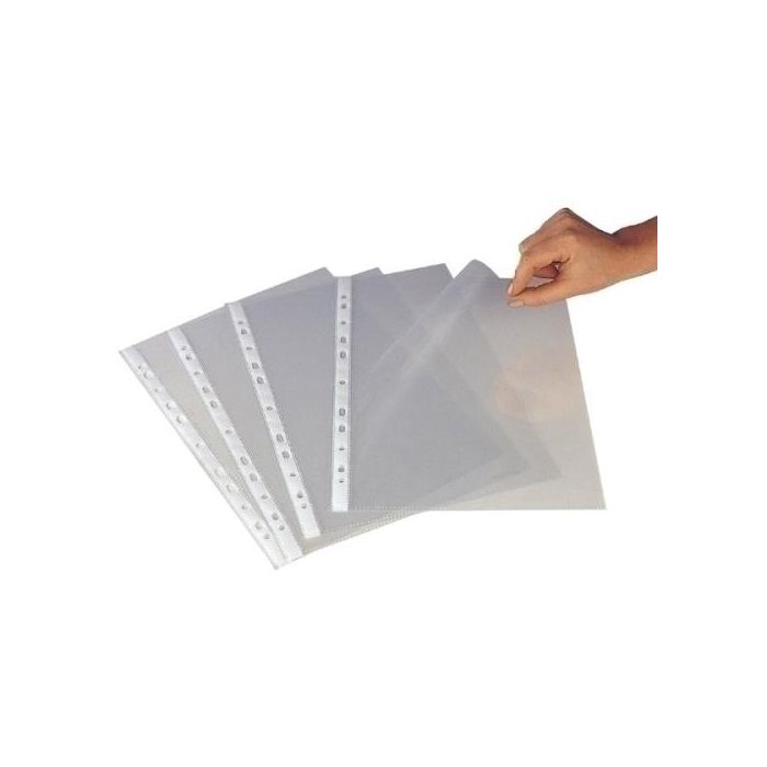 Funda Multitaladro Grafoplas Pp 100Μ A4 11 Tal.Rfzo.Y Apertura En L Izquierda Bolsa De 10 (Set de 10)
