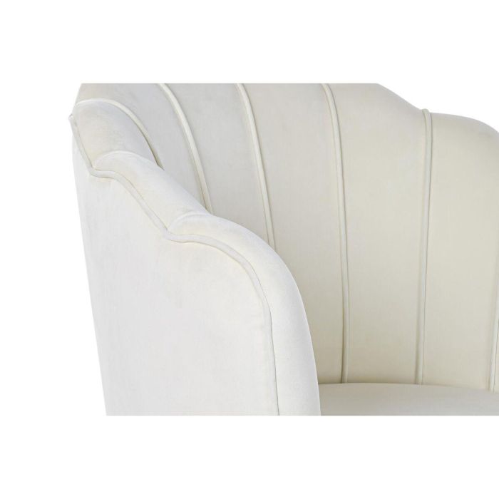 DKD Home Decor Sillón Individual Glam Layn Blue Crema Poliéster Metal 80x75x86 cm Altura Asiento 41cm Desmontable 5 DKD Home Decor Sillón Individual Glam Layn Blue Crema Poliéster Metal 80x75x86 cm Altura Asiento 41cm Desmontable 5