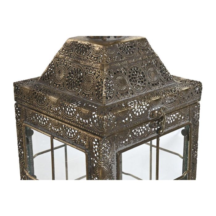 Farola Arabe DKD Home Decor Dorado 26 x 53 x 26 cm Set de 2 3