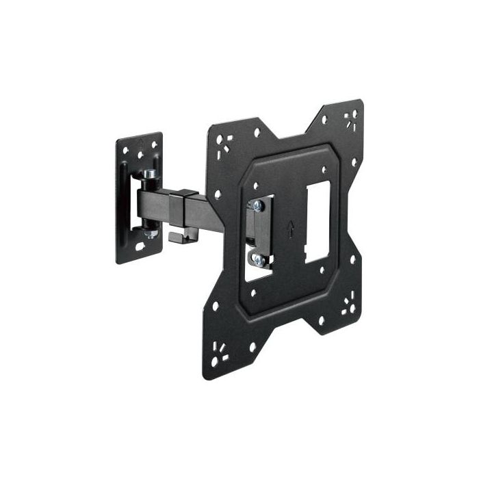 Ewent EW1521 Soporte TV Pared Movimiento Completo para 43" (109cm) 30kg VESA 100x100 200x200 Inclinable Giratorio Negro