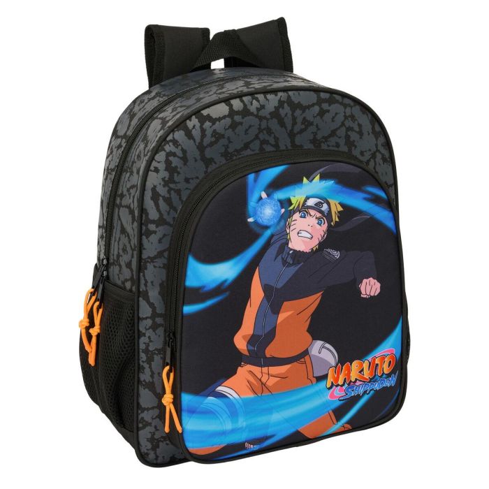 Mochila Escolar Naruto Negro 32 x 38 x 12 cm