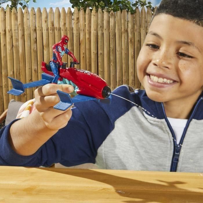 Box set Spider-Man Hydro-Jet, figura de 10 cm con vehículo, juguetes de superhéroes para niños a partir de 4 años 4