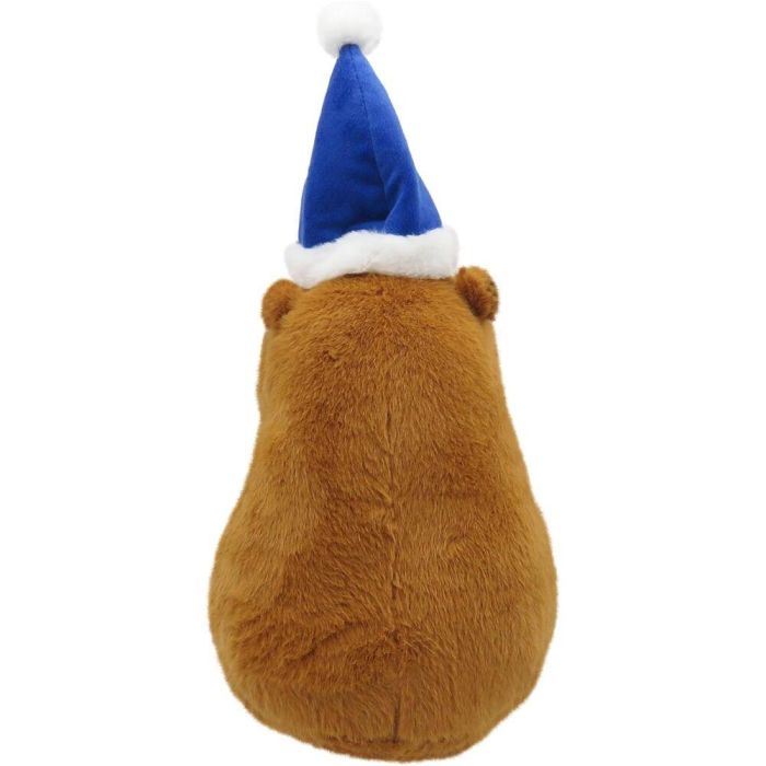 Peluche capibara gorro de papa noel Real Madrid 35cm 2
