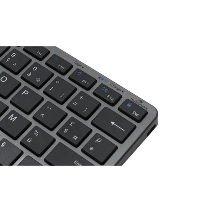 Teclado TKL - BLUESTORK - Bluetooth + PC 2.4Ghz - Gris y Negro 3