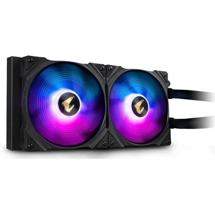 Gigabyte AORUS WATERFORCE 280mm Liquid CPU Cooler con Pantalla ARGB 1 Gigabyte AORUS WATERFORCE 280mm Liquid CPU Cooler con Pantalla ARGB 1