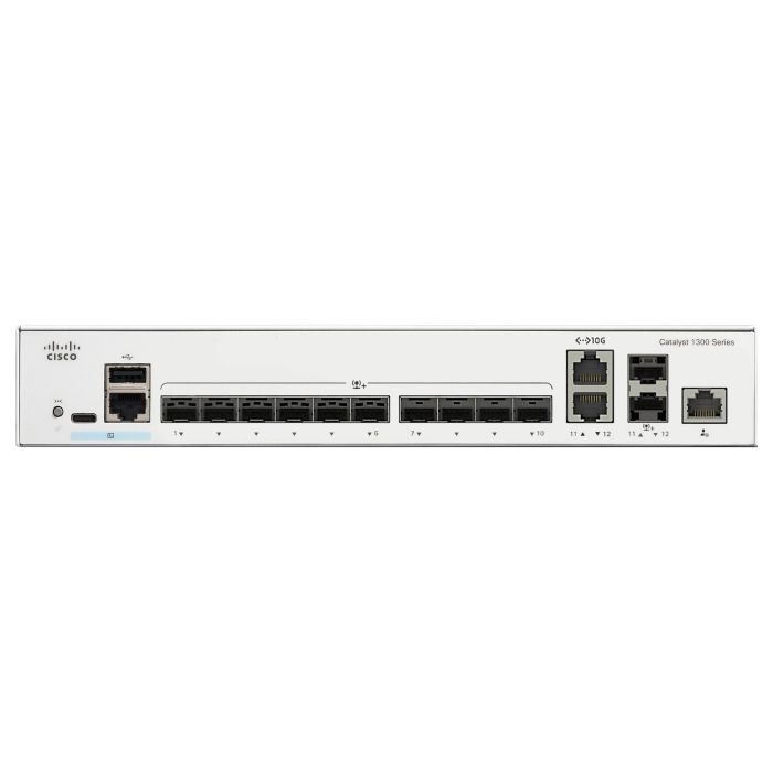 Cisco CATALYST 1300 12-PORT SFP+ Gestionado L2/L3 Montaje en Rack 1