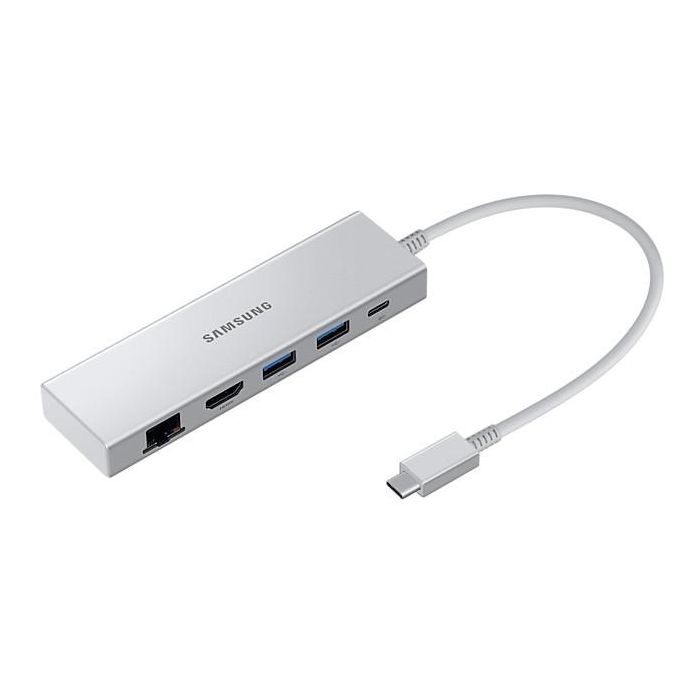 Samsung EE-P5400 Multiport Adapter 5-in-1 USB-C HDMI Ethernet USB 3.2 4K Ultra HD Plata