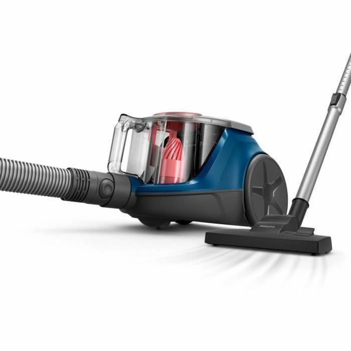 Philips XB2123/09 - Aspirador sin Bolsa Compacto de Bidón, 850 W, 1.3 L, Azul Oscuro/Melocotón 3