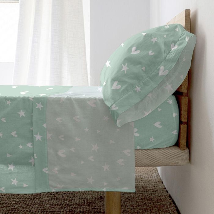 Juego de Sábanas HappyFriday HF Mini Fairy Dust Multicolor Cama de 105 2 Piezas 2