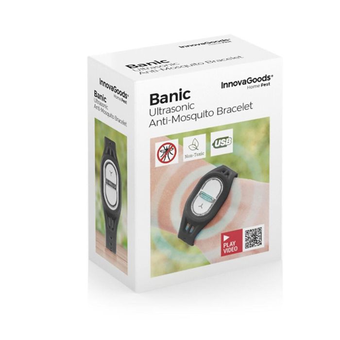 Pulsera Antimosquitos por Ultrasonidos Recargable Banic InnovaGoods 1
