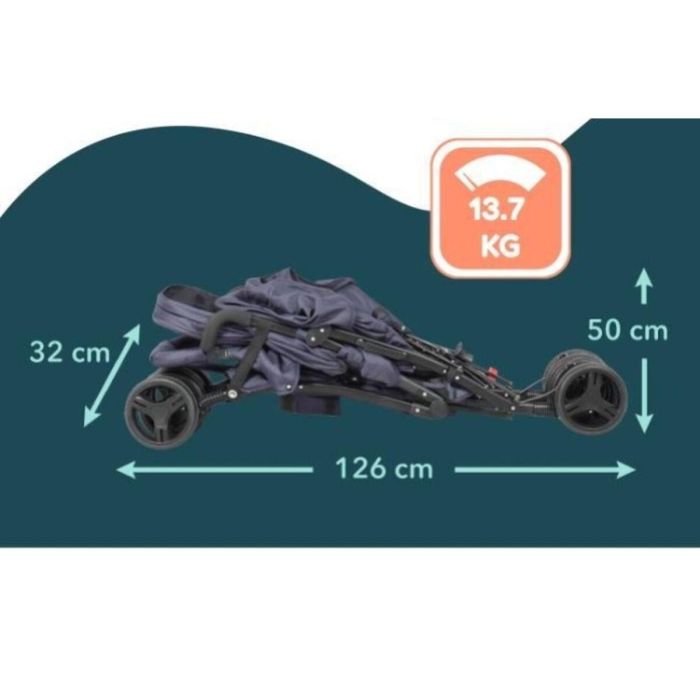 Bambisol Cochecito doble bastón: Asiento delantero 6-36m (máx. 15kg), trasero 0-36m (máx. 15kg) con reclinado completo 1 Bambisol Cochecito doble bastón: Asiento delantero 6-36m (máx. 15kg), trasero 0-36m (máx. 15kg) con reclinado completo 1