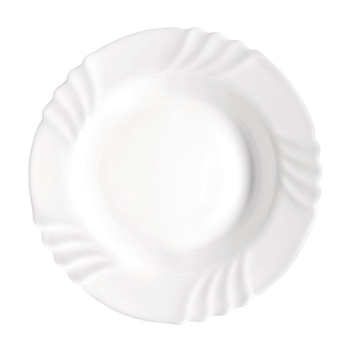 Bormioli Rocco Plato Hondo Ebro Vidrio Templado Opal Blanco 23 cm - Apilable, Apto Microondas y Lavavajillas, Extra Resistente 0 Bormioli Rocco Plato Hondo Ebro Vidrio Templado Opal Blanco 23 cm - Apilable, Apto Microondas y Lavavajillas, Extra Resistente 0