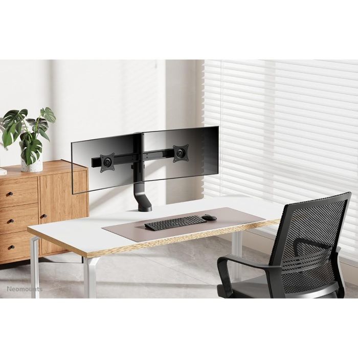 Neomounts FPMA-D860DBLACK Soporte de Escritorio para 2 Monitores de hasta 27" (69 cm), 7KG, Pinza/Atornillado 6
