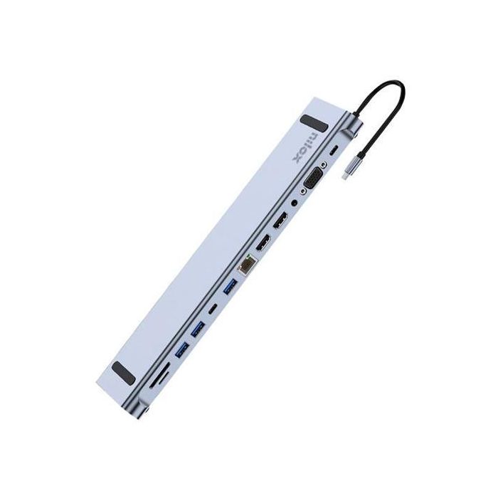 Nilox Dock Station Usb-C 12 Puertos: 2Xhdmi 4K-1Xusb 3.0-1X Vga-1XSd-1Xmicrosd-1Xusb-C-2Xusb 2.0-1Xrj45-1X Jack 3.5-1Xusb-C Pw Gris Nilox Dock Station Usb-C 12 Puertos: 2Xhdmi 4K-1Xusb 3.0-1X Vga-1XSd-1Xmicrosd-1Xusb-C-2Xusb 2.0-1Xrj45-1X Jack 3.5-1Xusb-C Pw Gris