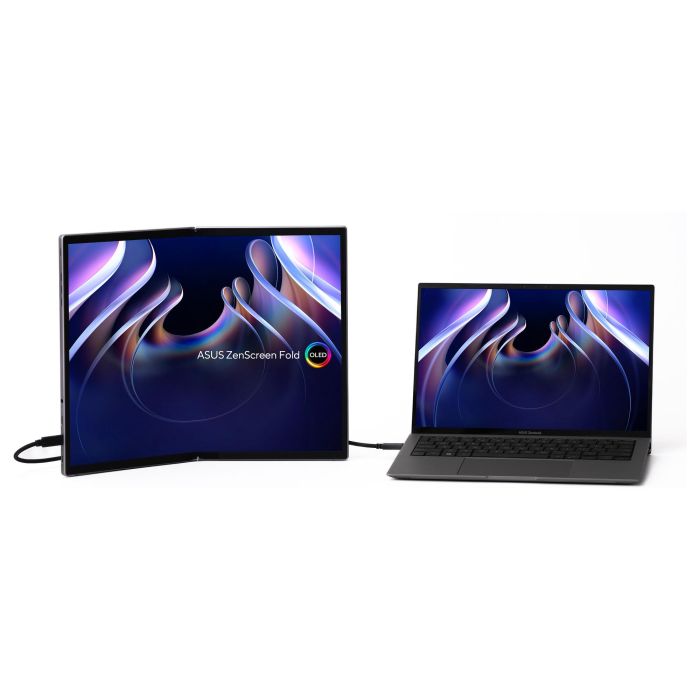 ASUS ZenScreen Fold MQ17QH Monitor Portátil OLED 17.3" (43.94cm) Quad HD 2560x1920 0.2ms Plata 1