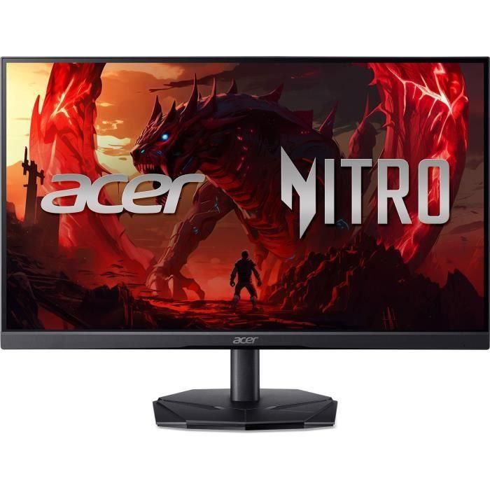 Pantalla de PC - ACER - KG241Y P3bip - 23,8 FHD - Panel VA - 180 Hz - 0,5 ms - 1 HDMI 1 DP - AMD FreeSync Premium - Negro